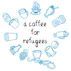 Logo a coffee for refugees