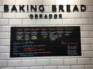 Conociendo a Baking bread: cartel productos
