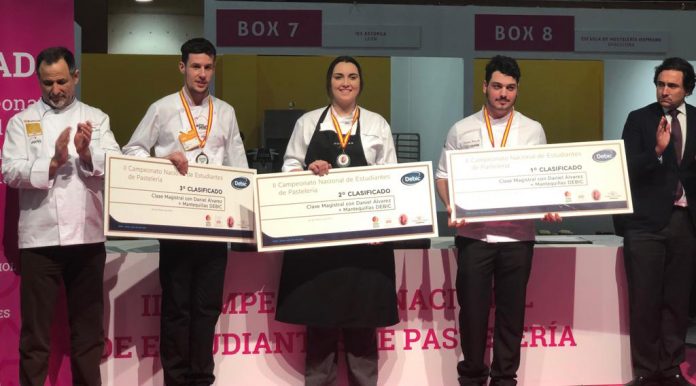 Ganadores del II Campeonato nacional de estudiantes de pastelería